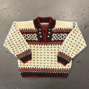 Vintage Womens Knit Wool Sweater SZ M